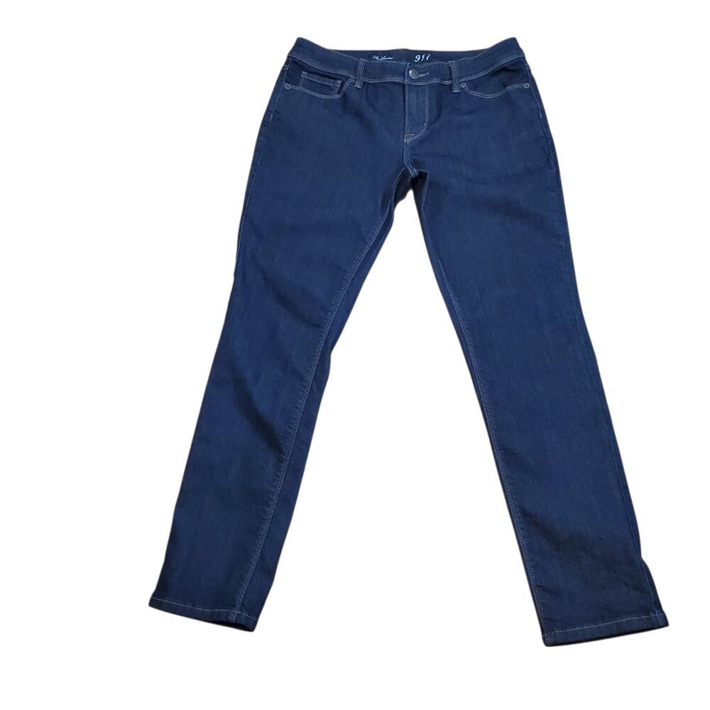 THE LIMITED SZ 12 S Skinny Leg 917 Dark Wash Stretch Low-rise Blue Jeans